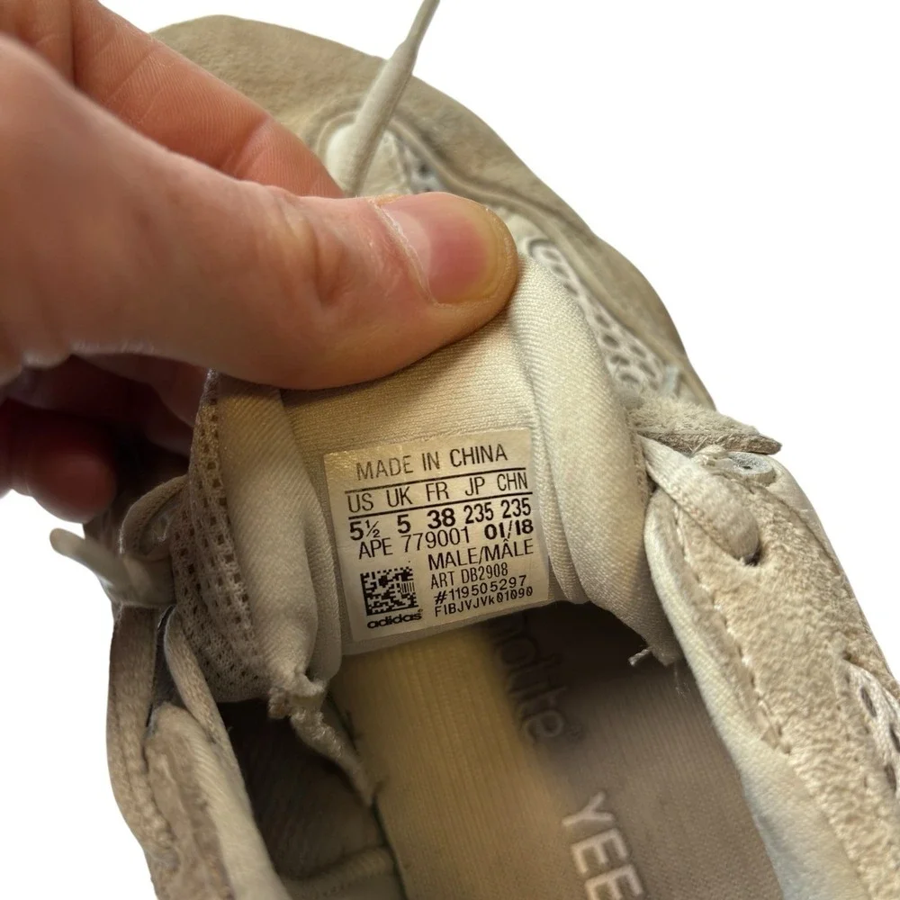 Adidas Yeezy 500 Suede Taupe Light LHG 029003 US 5.5 5-1/2 Size Sneakers